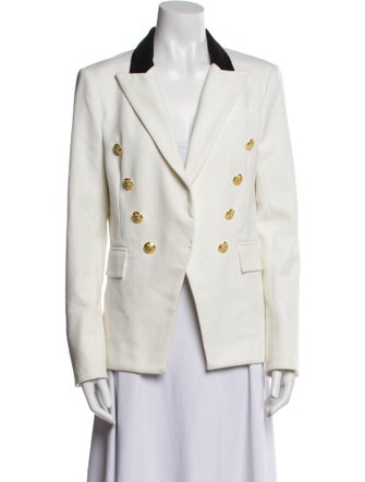 Veronica Beard Colorblock Pattern Peacoat