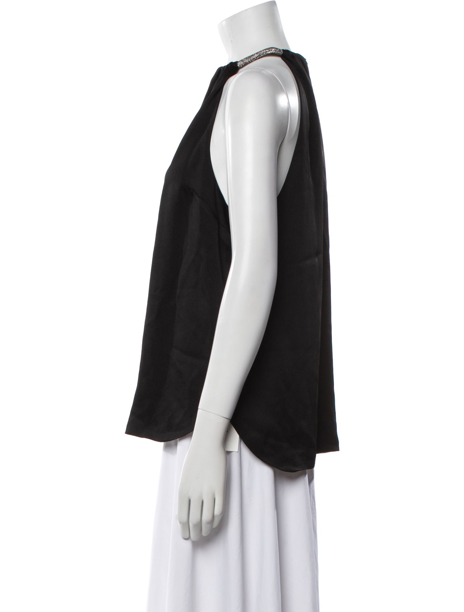 Veronica Beard Halterneck Sleeveless Blouse