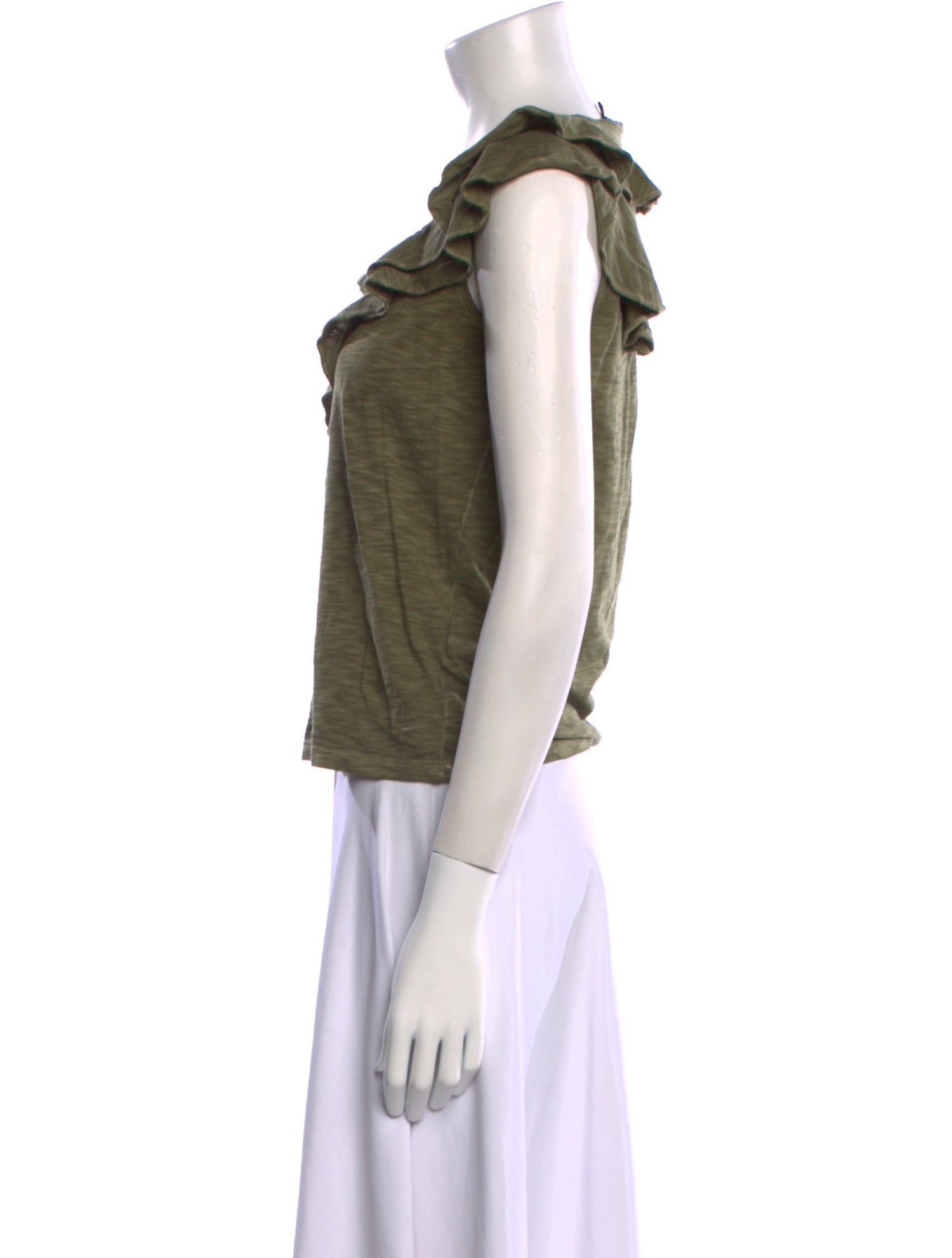 Veronica Beard V-Neck Short Sleeve Top