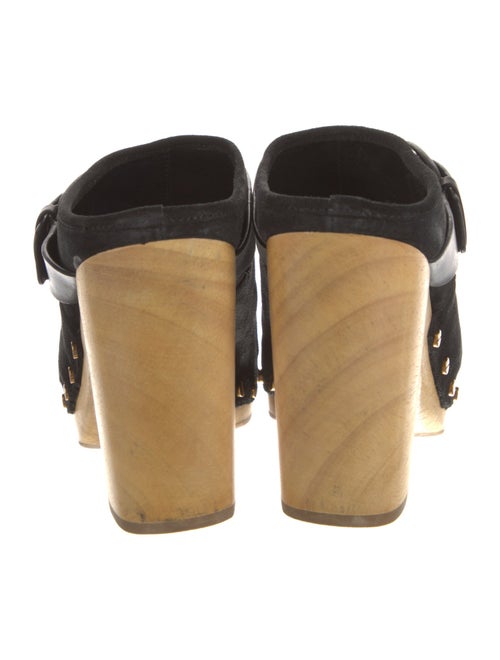 Veronica Beard Suede Studded Accents Mules