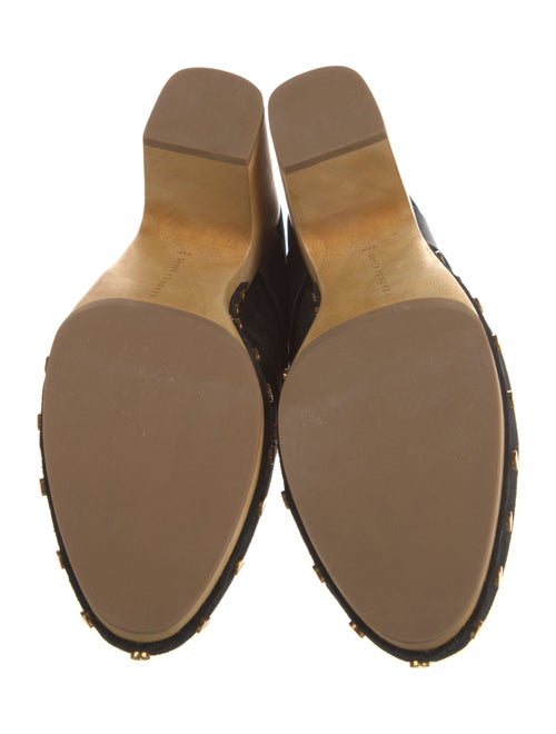 Veronica Beard Suede Studded Accents Mules