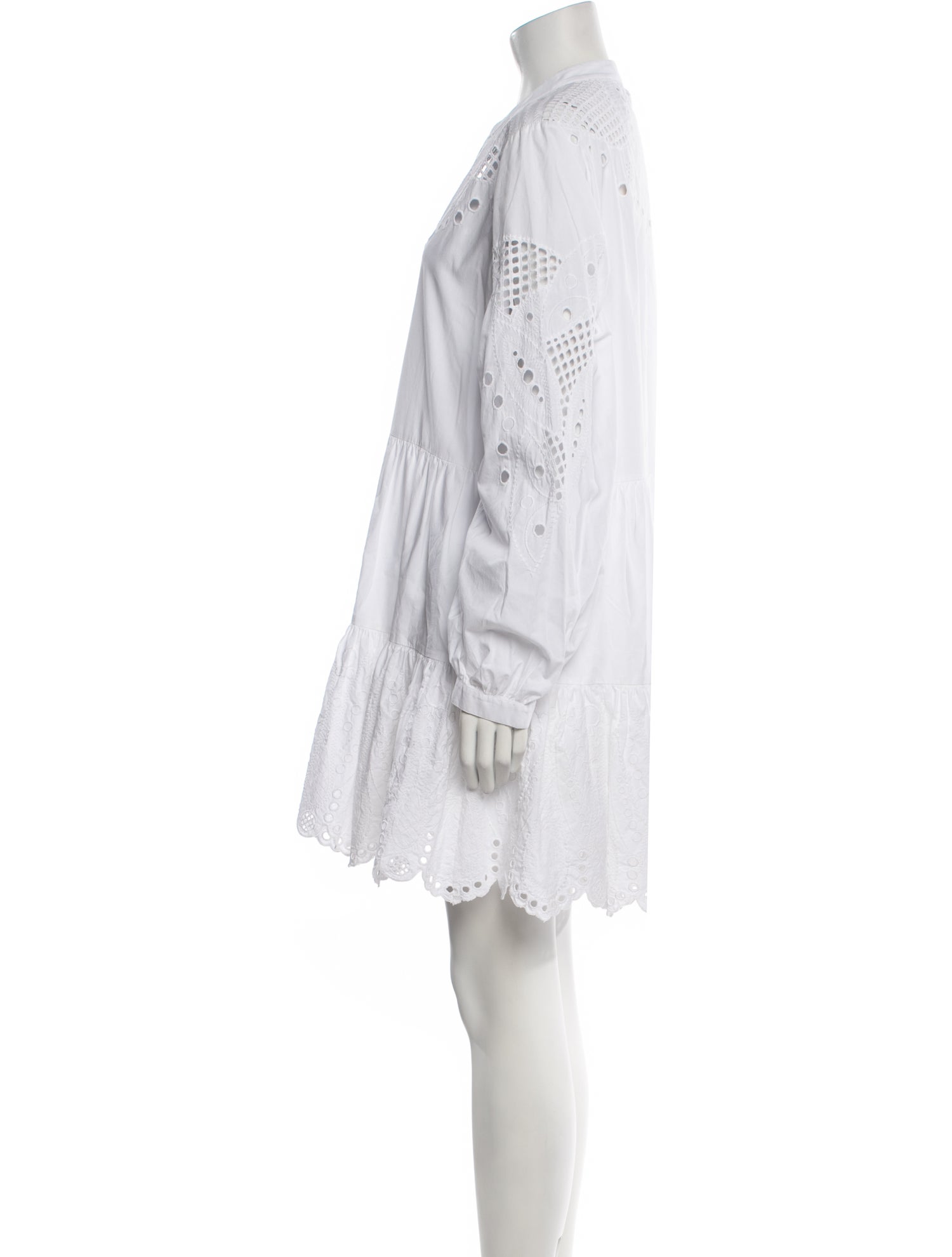 Veronica Beard V-Neck Mini Dress