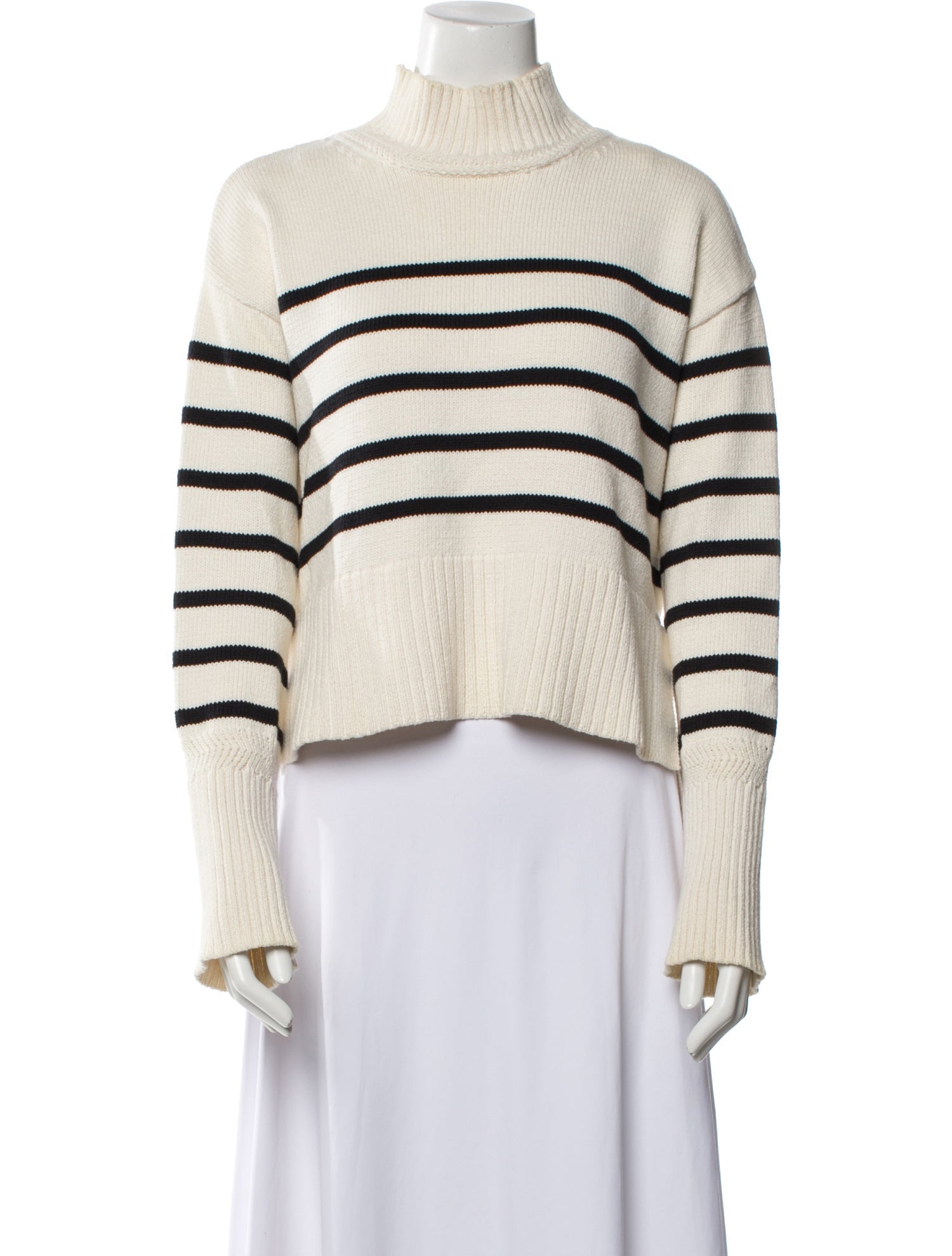 Veronica Beard Striped Turtleneck Sweater