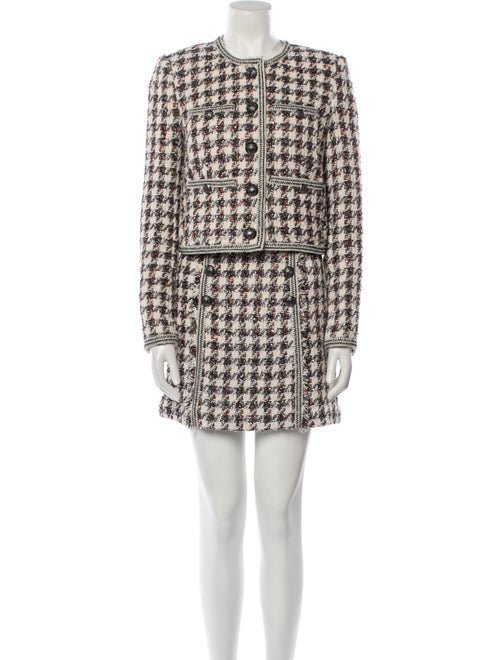 Veronica Beard Tweed Pattern Skirt Suit