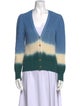 Veronica Beard Colorblock Pattern V-Neck Sweater