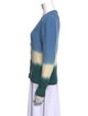 Veronica Beard Colorblock Pattern V-Neck Sweater