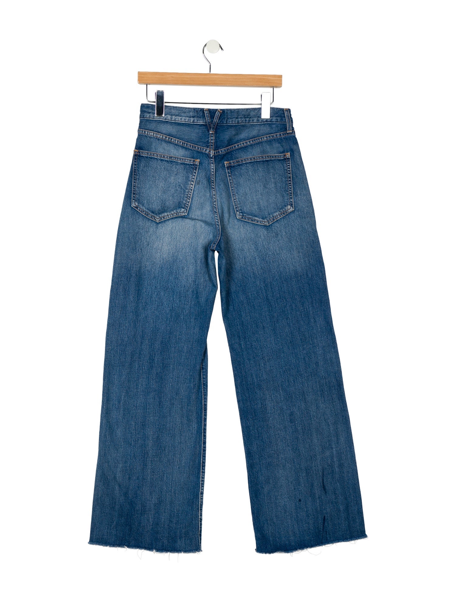 Veronica Beard High-Rise Wide Leg Jeans