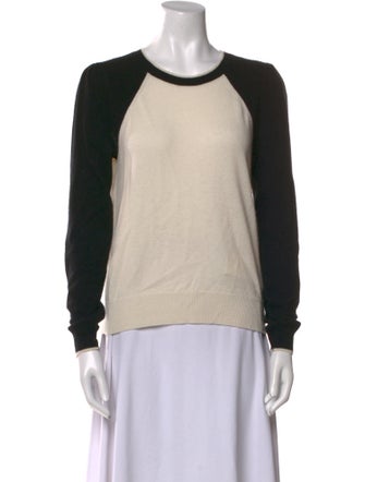 Veronica Beard Cashmere Colorblock Pattern Sweater