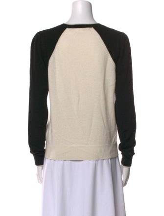 Veronica Beard Cashmere Colorblock Pattern Sweater