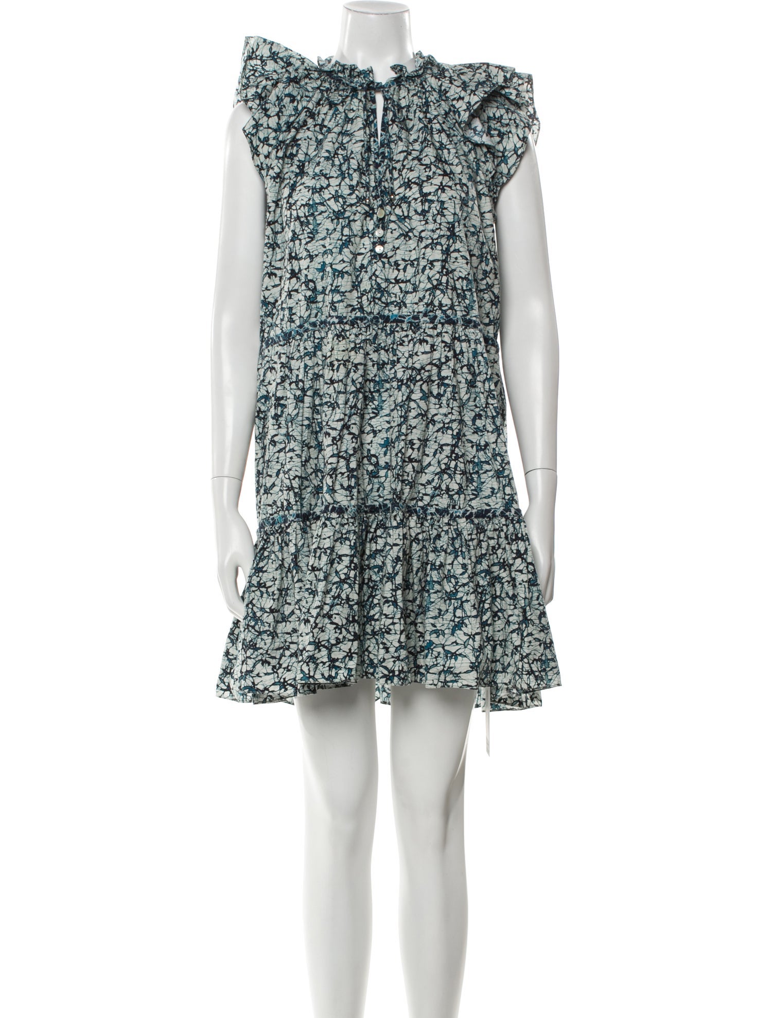 Veronica Beard Floral Print Mini Dress