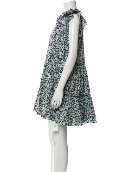 Veronica Beard Floral Print Mini Dress