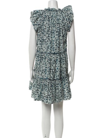 Veronica Beard Floral Print Mini Dress