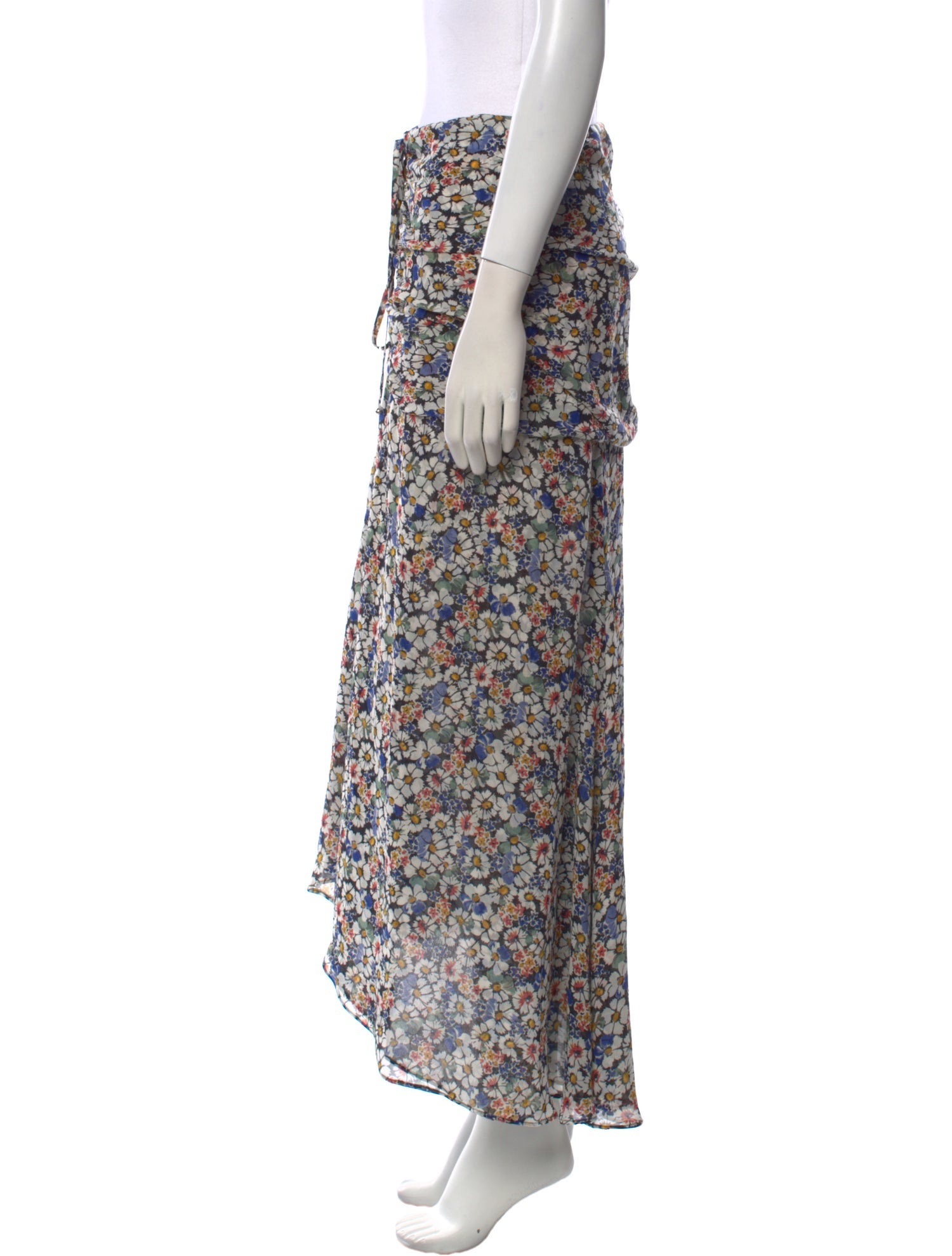 Veronica Beard Silk Midi Length Skirt