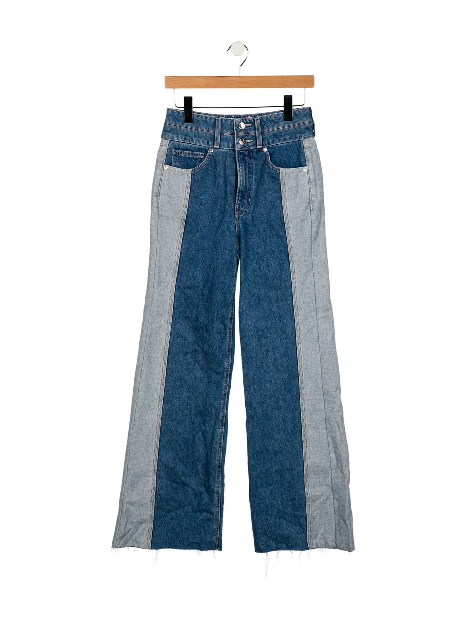 Veronica Beard High-Rise Wide Leg Jeans