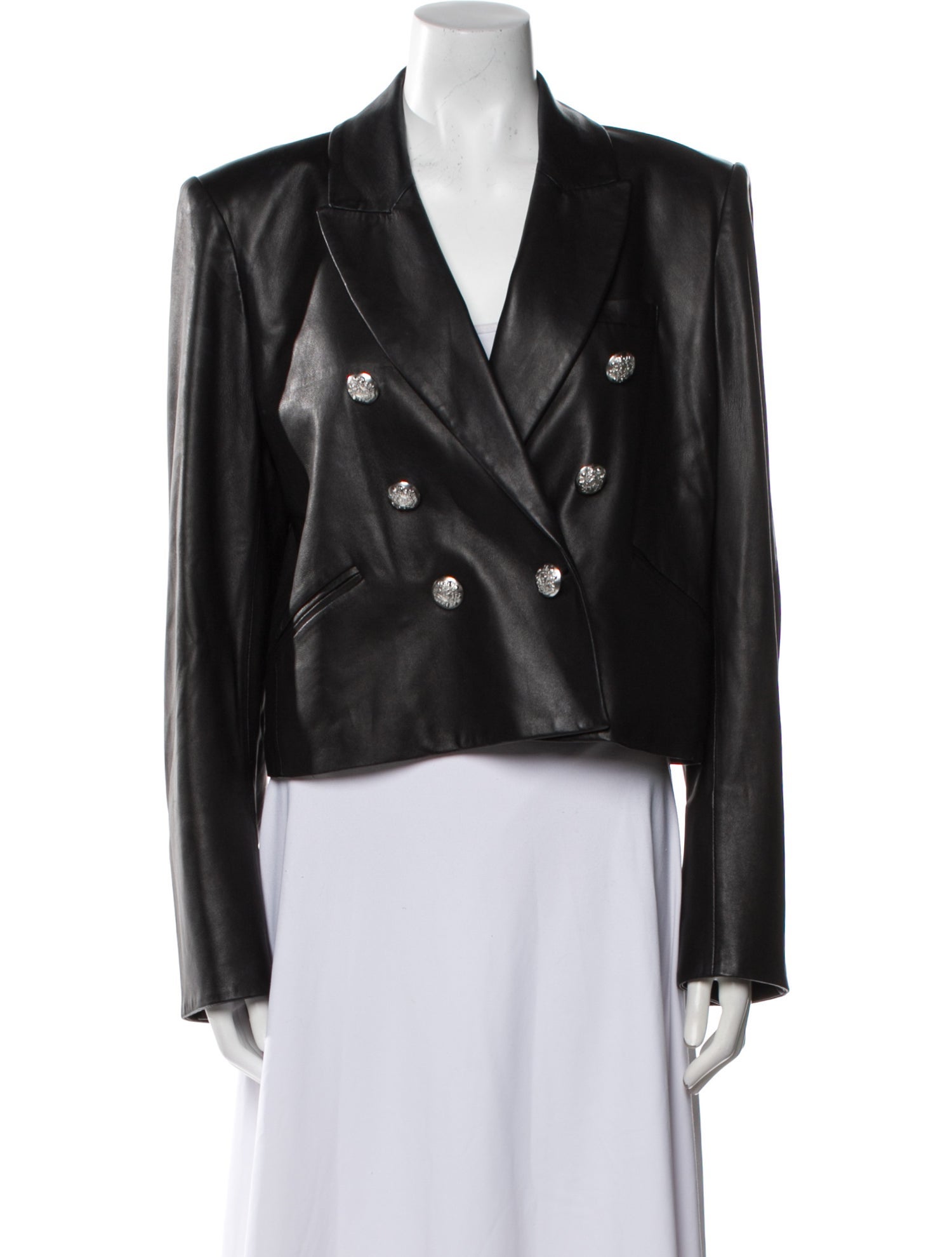 Veronica Beard Leather Blazer