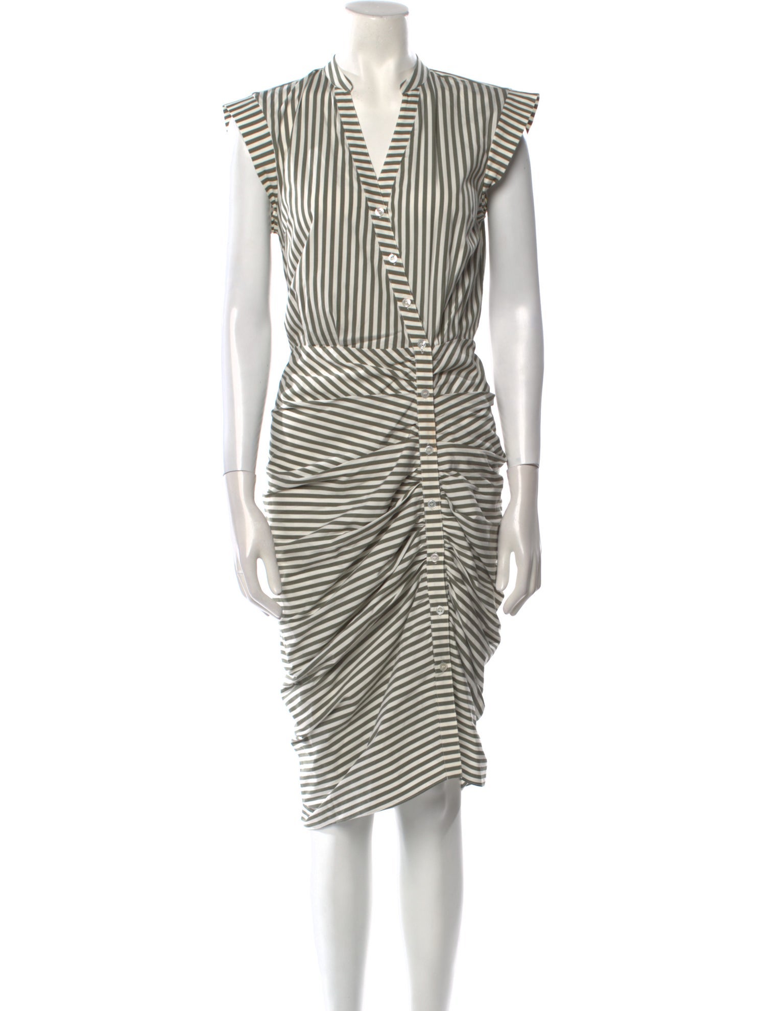 Veronica Beard Striped Midi Length Dress