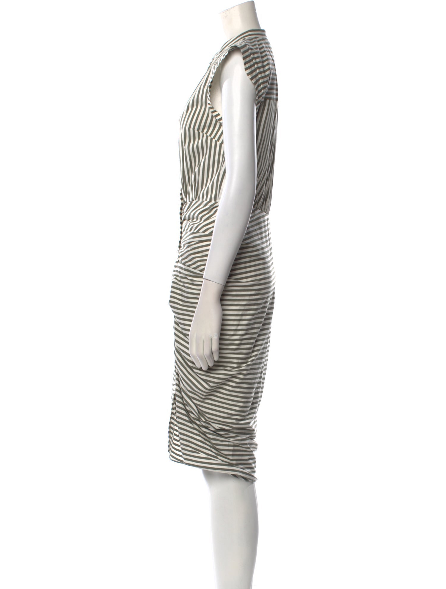 Veronica Beard Striped Midi Length Dress