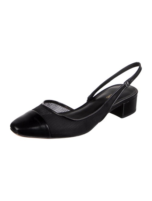 Veronica Beard Leather Slingback Flats
