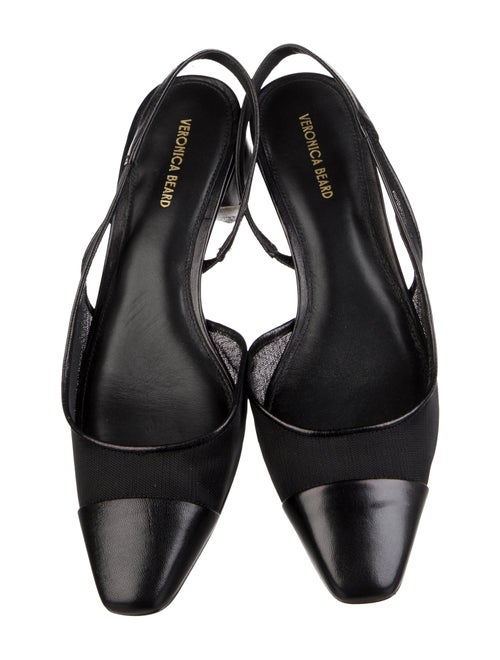 Veronica Beard Leather Slingback Flats