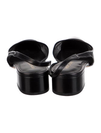 Veronica Beard Leather Slingback Flats