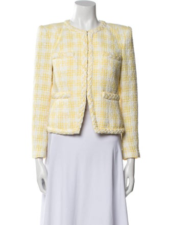 Veronica Beard Tweed Pattern Evening Jacket