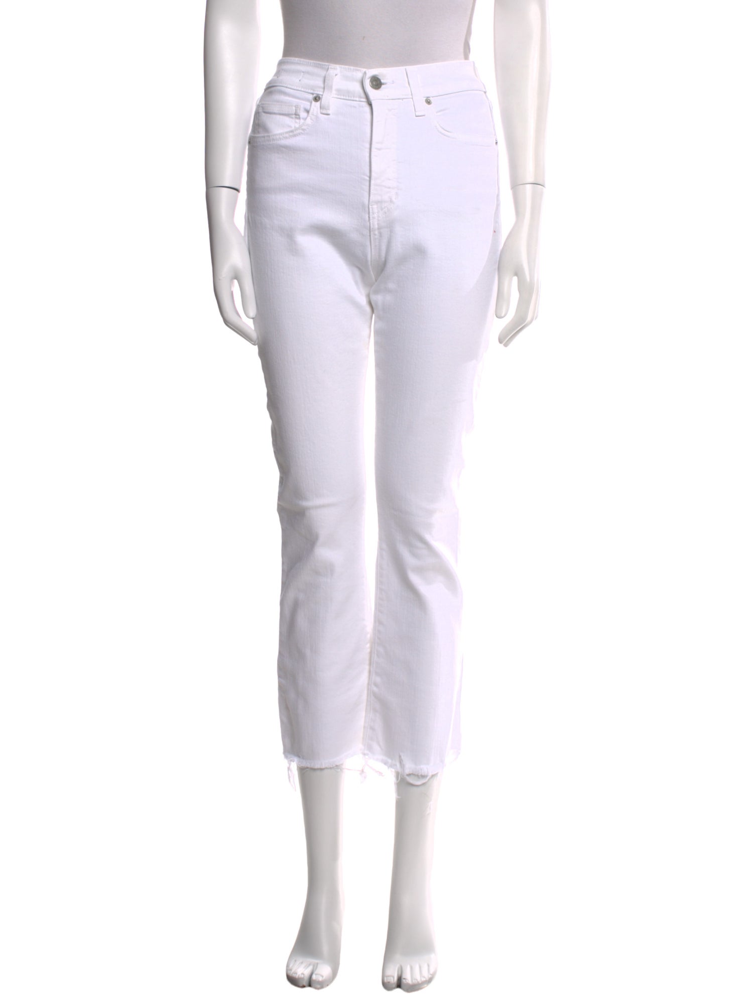 Veronica Beard High-Rise Straight Leg Jeans