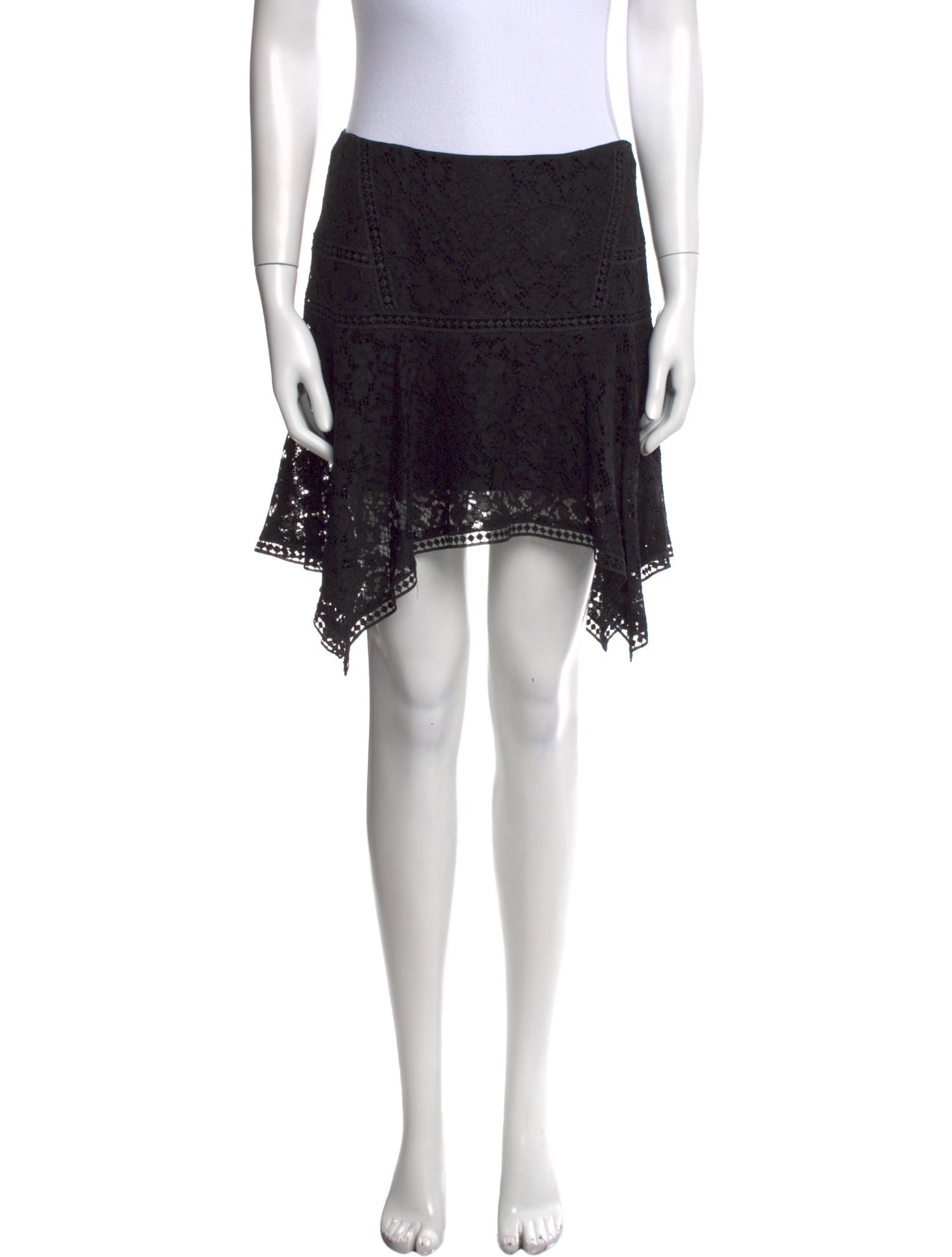 Veronica Beard Lace Trim Embellishment Mini Skirt