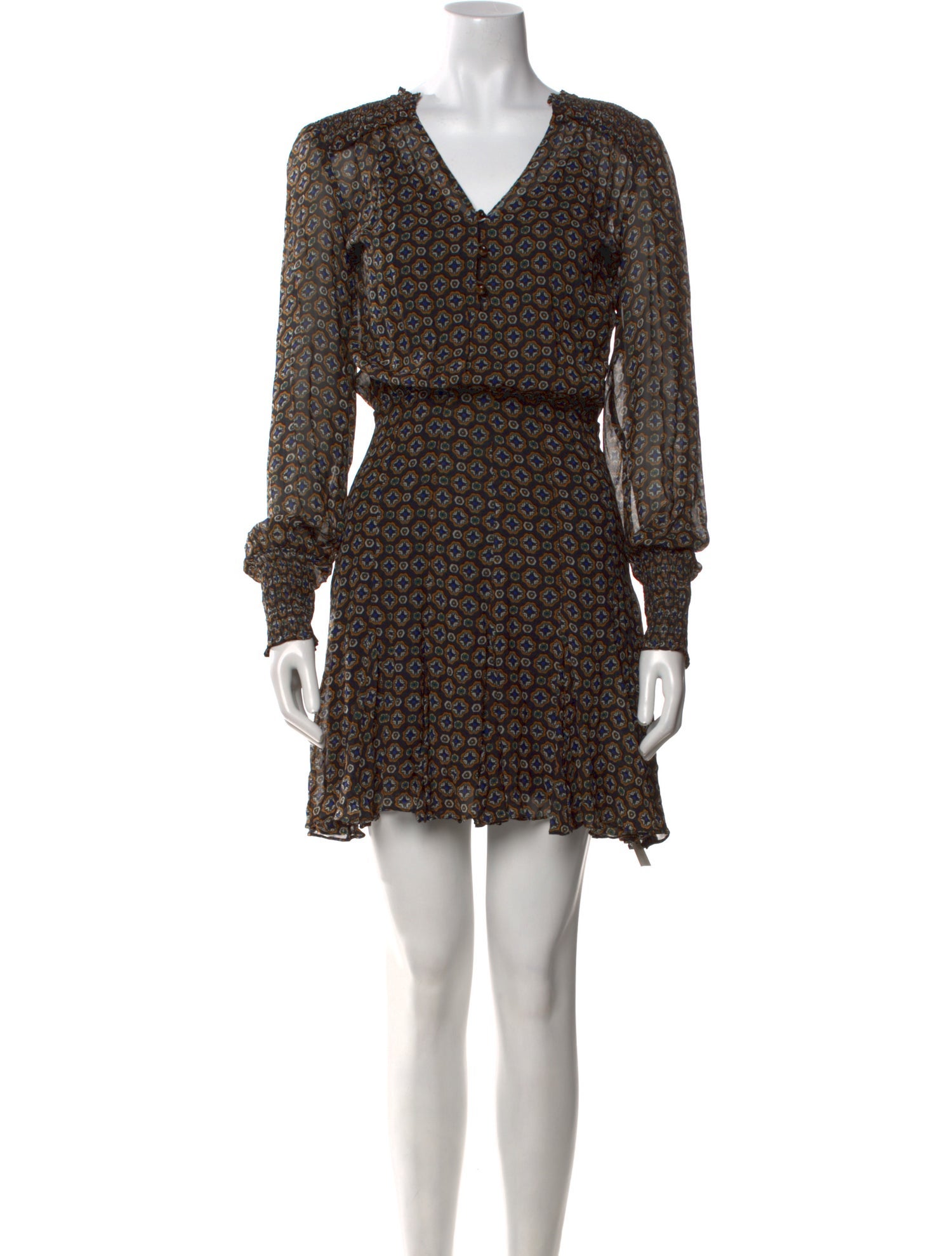 Veronica Beard Printed Knee-Length Dress