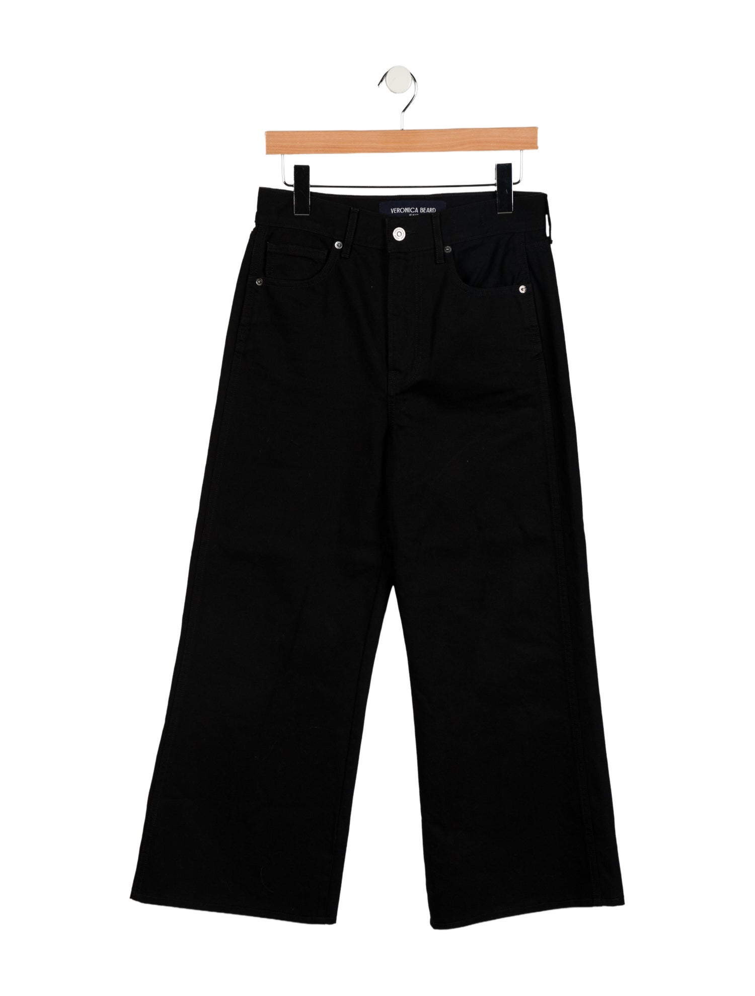 Veronica Beard High-Rise Wide Leg Jeans