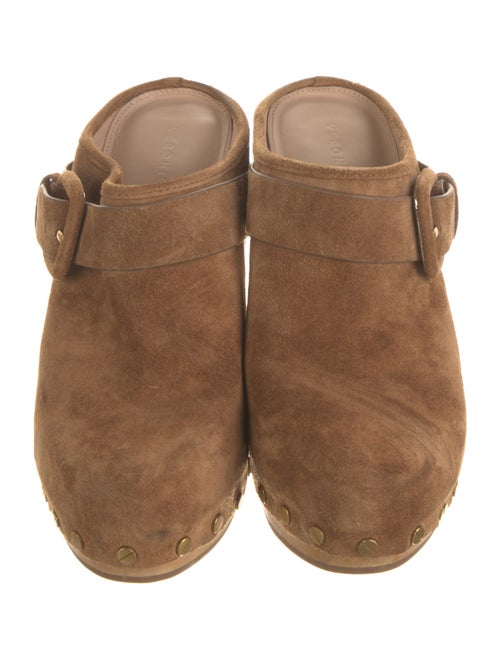 Veronica Beard Suede Studded Accents Mules