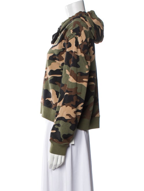 Veronica Beard Camouflage Print Embroidered Accent Pajamas