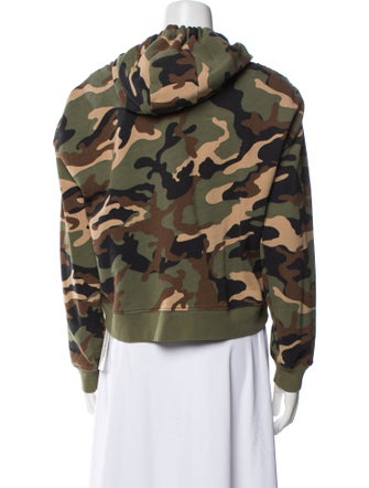 Veronica Beard Camouflage Print Embroidered Accent Pajamas