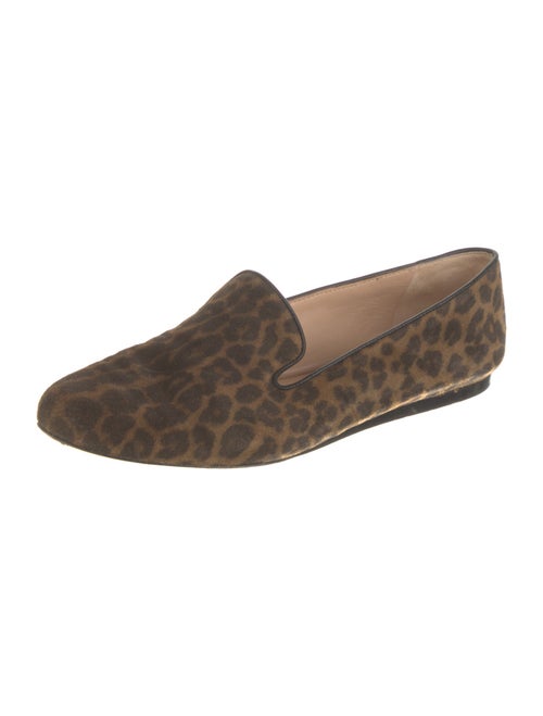 Veronica Beard Suede Animal Print Loafers