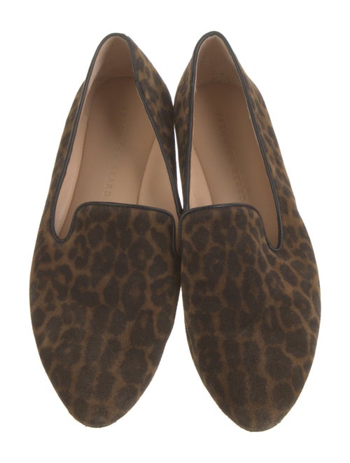 Veronica Beard Suede Animal Print Loafers