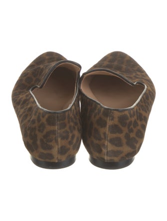Veronica Beard Suede Animal Print Loafers