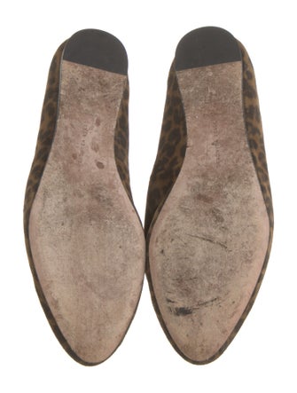 Veronica Beard Suede Animal Print Loafers