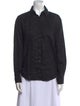 Veronica Beard Linen Long Sleeve Button-Up Top