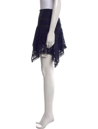 Veronica Beard Lace Pattern Mini Skirt