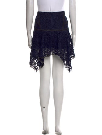 Veronica Beard Lace Pattern Mini Skirt