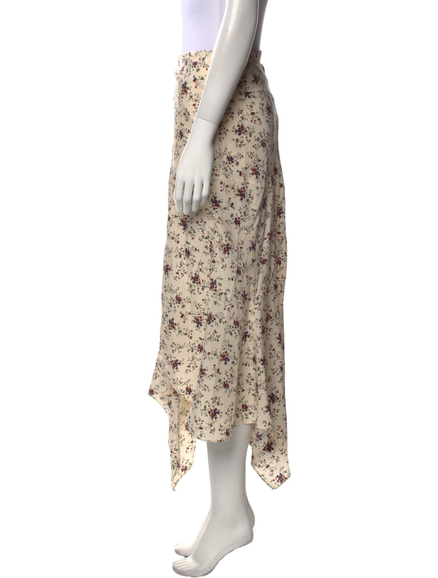 Veronica Beard Silk Midi Length Skirt