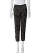 Veronica Beard Camouflage Print Straight Leg Pants