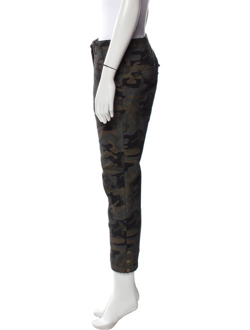 Veronica Beard Camouflage Print Straight Leg Pants