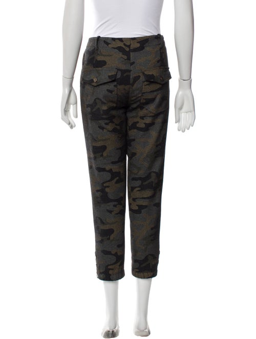 Veronica Beard Camouflage Print Straight Leg Pants