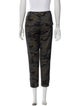 Veronica Beard Camouflage Print Straight Leg Pants