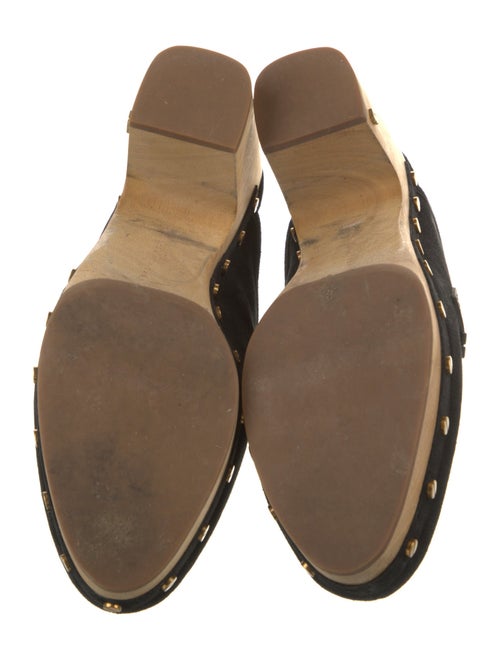 Veronica Beard Suede Studded Accents Mules