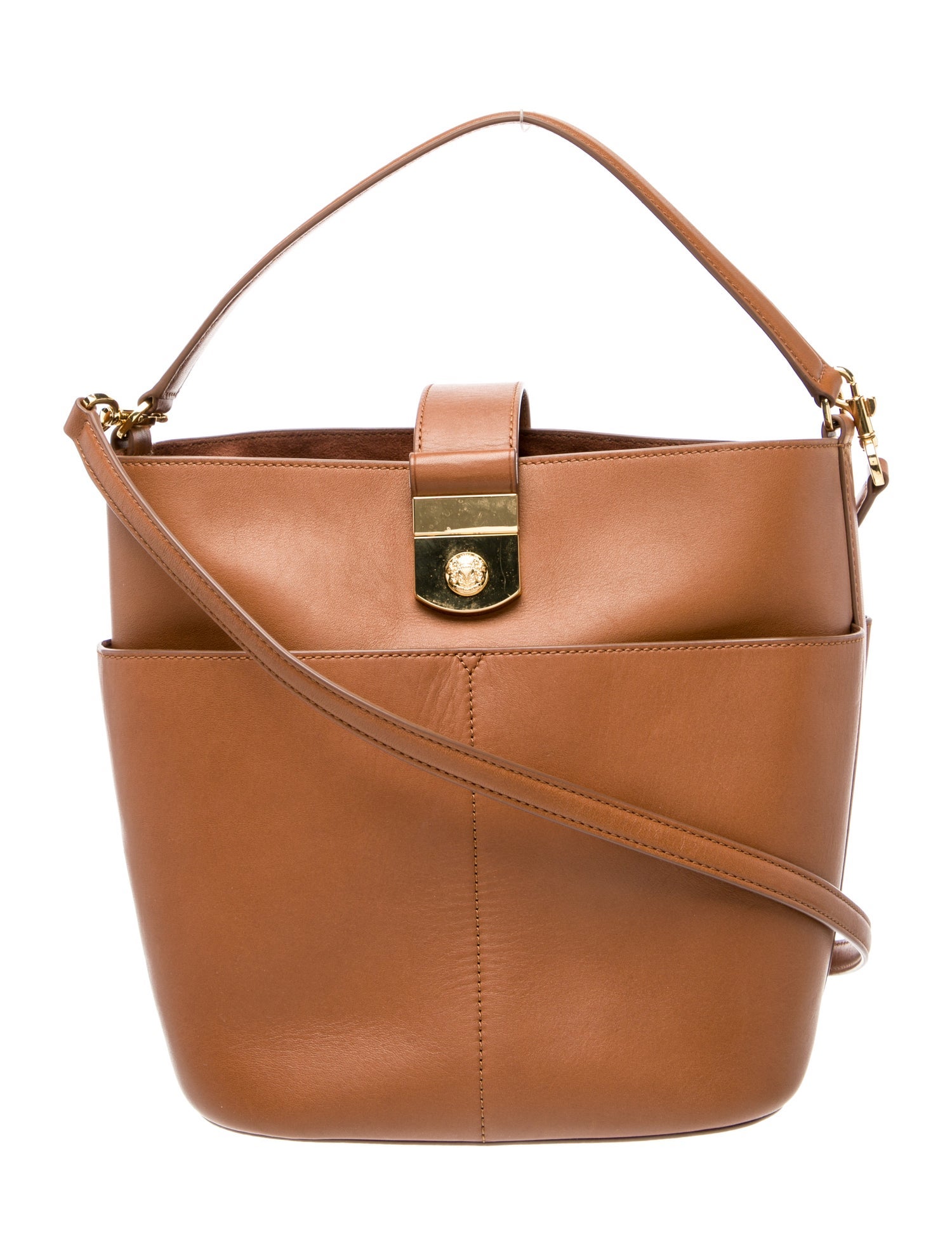 Veronica Beard Leather Bucket Bag