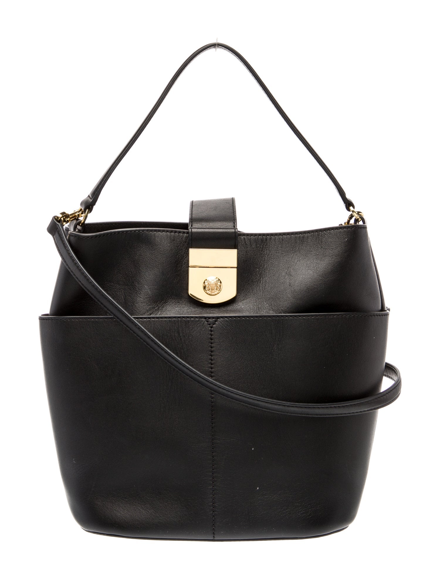 Veronica Beard Leather Bucket Bag