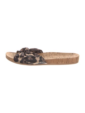 Veronica Beard Animal Print Slides