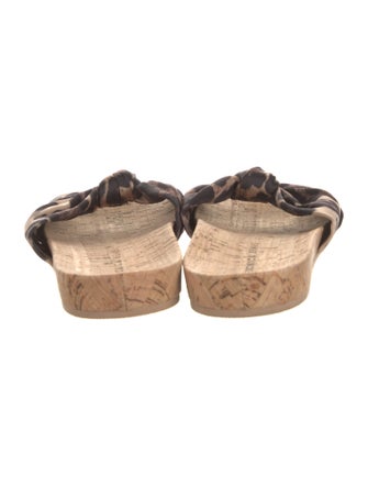 Veronica Beard Animal Print Slides