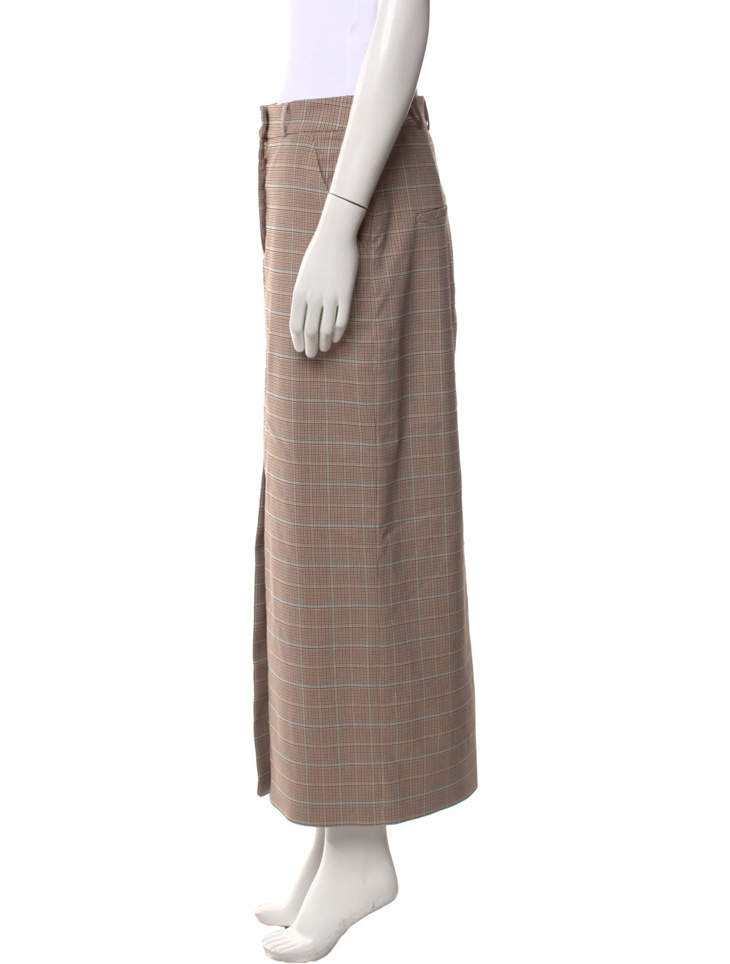 Veronica Beard Plaid Print Midi Length Skirt w/ Tags